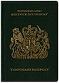 Series C temporary passport issued in Guernsey