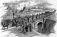 Image 3Stockton and Darlington special inaugural train 1825: six wagons of coal, directors coach, then people in wagons (from Train)