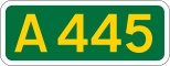 A445 shield