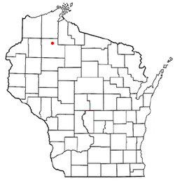 Location of Round Lake, Wisconsin