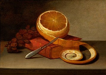 Still Life with Orange and Book, 1815