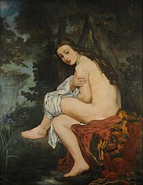 The Startled Nymph (modeled by Suzanne Manet (née: Leenhoff)) by Édouard Manet (1859–1861)