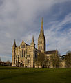 Englische Frühgotik: Salisbury Cathedral mit hohem Vierungsturm