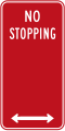 (R5-400) No Stopping (used in New South Wales)