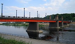 Vytautas the Great Bridge with view of Aleksotas hill