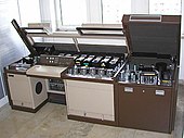 Banknotenbearbeitungssystem ISS 300PS ausgestellt im Deutschen Museum (1986/2006)