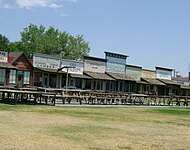 Reconstructed shops on Front Street at the Boot Hill Museum (2010)