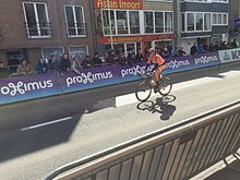 Chantal Blaak winning the race