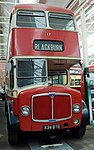 An AEC Regent V badge-engineered into a Crossley Regent bus after AEC absorbed Crossley Motors