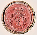 Seal with left hand for the Curtius baronets