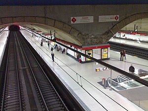 Cercanías platforms at Nuevos Ministerios Station