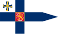 Heutige Flagge des finnischen Staatspräsidenten