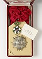 Drees' insignia of the Grand Cross of the Legion of Honour given to him by President René Coty on 10 July 1954.