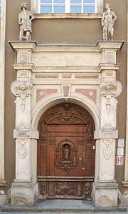 Renaissance door in Gdańsk (Poland)
