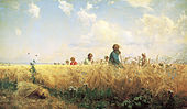 Grigoriy Myasoyedov, Busy Time for the Mowers 1887