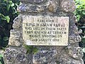 Memorial stone in the grounds of Beaulieu Abbey, Hampshire
