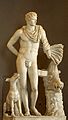 A Roman 1st century AD marble Meleager with chlamys, a free improvisation on Scopas's model, from the Fusconi-Pighini collection (Museo Pio-Clementino, Rome)