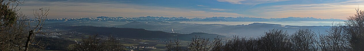 Alpenpanorama vom Burghorn aus