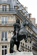 Equestrian statue of Louis XIV in Place des Victoires