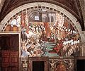 The Coronation of Charlemagne, by Raphael's workshop, 1510s, Raphael Rooms