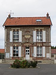The town hall in Saint-Léger
