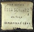 Stolperstein für Rosa Schwarz (Aachener Straße 28)