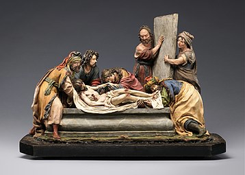 Baroque - The Entombment of Christ, by Luisa Roldán, 1700-1701, polychrome terracotta, Metropolitan Museum of Art, New York City