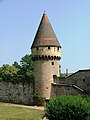 Der Tour Fabry, ein Wachturm an der Nordmauer des Klosters