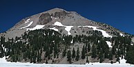 =Conical baren peak with rock outcrops