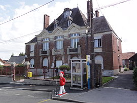 The town hall of Villequier-Aumont
