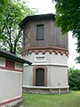 Historischer Wasserturm im Bahnhof Tattendorf