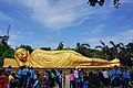 Reclining Buddha statue, this is the largest Buddha statue in Indonesia and Southeast Asia