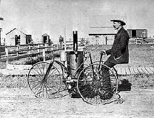 Steam-powered automobile by E.S. Callihan in Woonsocket (1884)