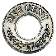 Reverse of the 1885 ring cent.