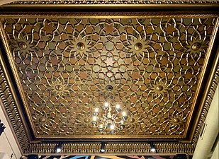 Islamic inspiration: Ceiling in the Filitti House (Calea Dorobanților no. 18), Bucharest, by Ernest Doneaus, c.1910[36]
