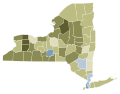 New York 2021 Proposal 1 results by county