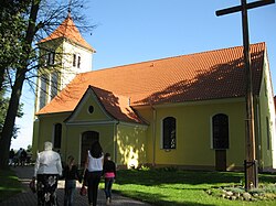 Die einst evangelische und heute römisch-katholische Kirche in Budry (Buddern)