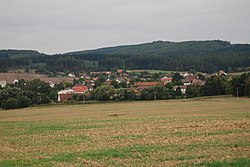 Panorama of Albrechtice nad Vltavou
