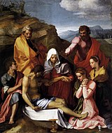 Andrea del Sarto Pietà with Saints. 239 × 199 cm.
