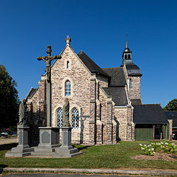 The church of Saint-Pierre, in Plélan-le-Grand