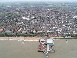Clacton-on-Sea, the administrative centre of the district