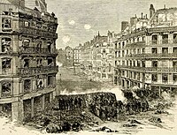 The barricade during the Paris Commune