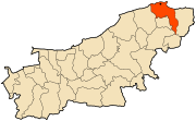 Location of Dellys in Boumerdès Province