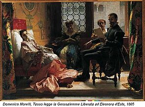 Tasso reads his poem to Eleonora d'Este, 1865