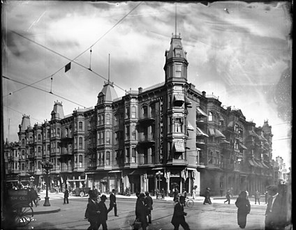 Hotel Westminster (demolished), NE corner 4th/Main, c. 1900