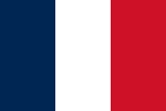 Die aktuelle Flagge mit den Farben der französischen SHOM.[10]