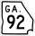 State Route 92 Connector marker