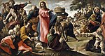 Das Wunder der Brotvermehrung, 229 × 426 cm, National Gallery, Irland, 1620–23