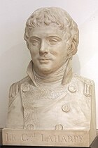 Photo shows a bust of Amadee Laharpe. It is labeled "Le G'al Laharpe".