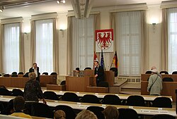 Plenarsaal des alten Parlamentsgebäudes, 2007 zum Tag der Offenen Tür